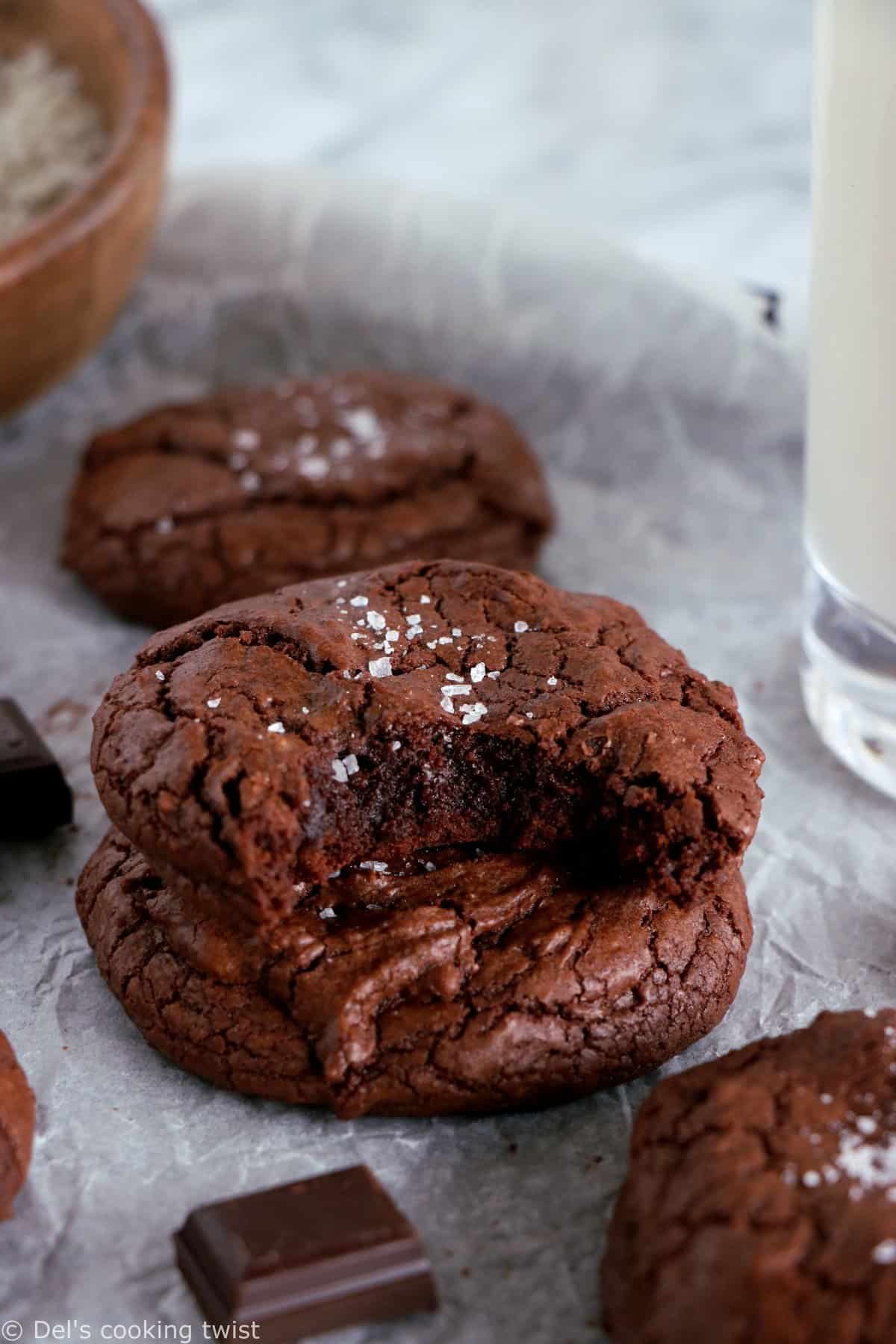 The Secret to Fudgy Brownie Cookies with a Perfect Crackly Top